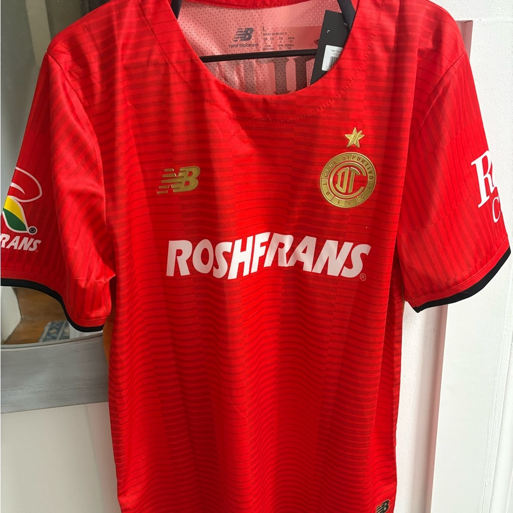 New Balance Red Soccer Jersey with Roshfrans Logo